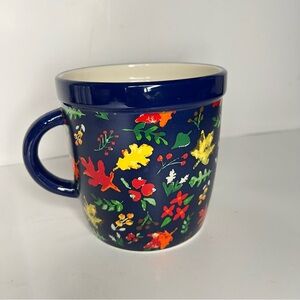 Floral Navy Mug